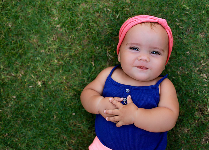 baby on grass
