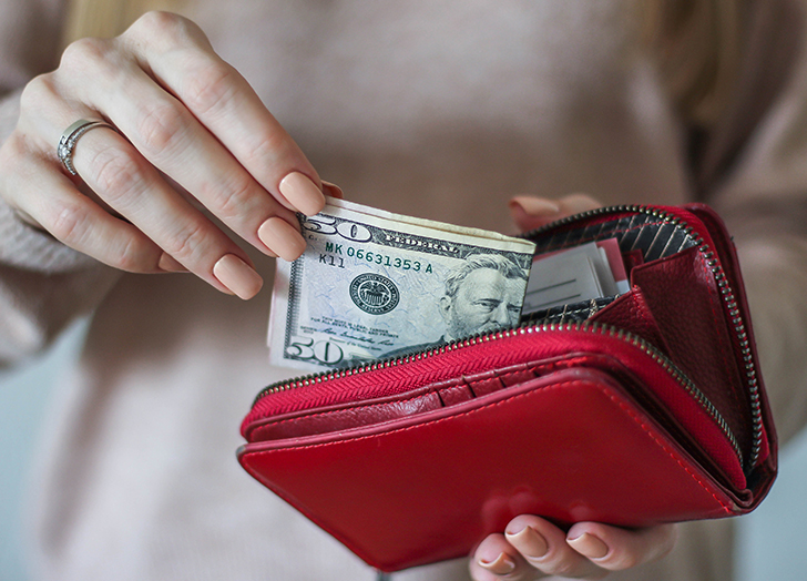spending money