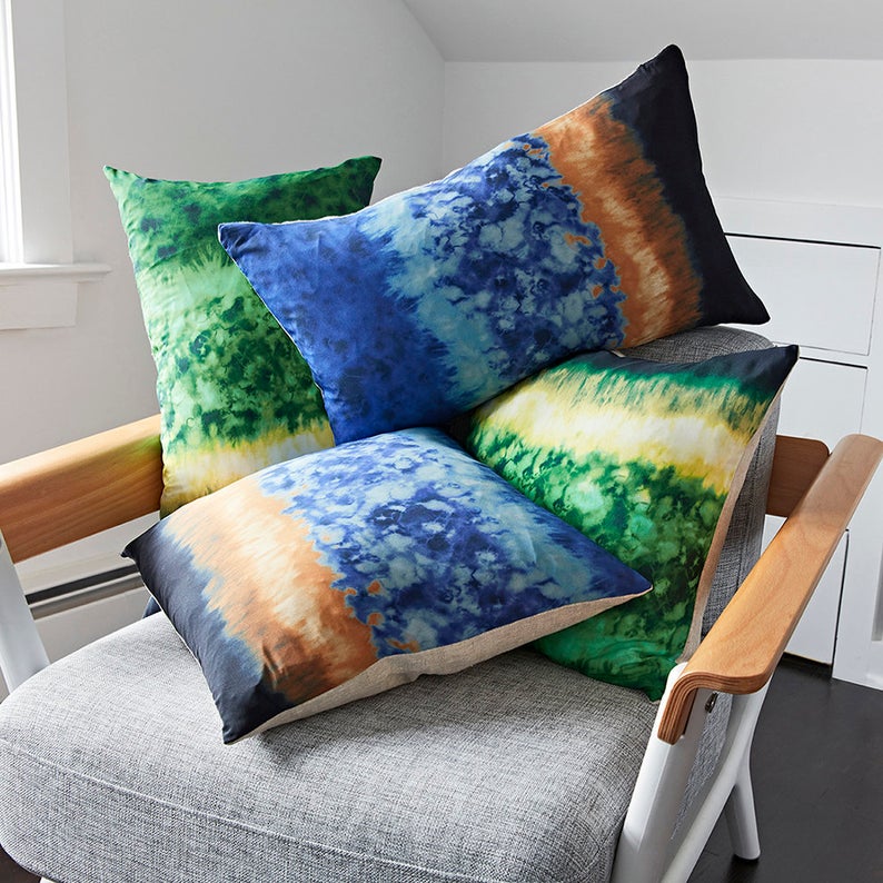 altuzarra x etsy tie dye throw pillows