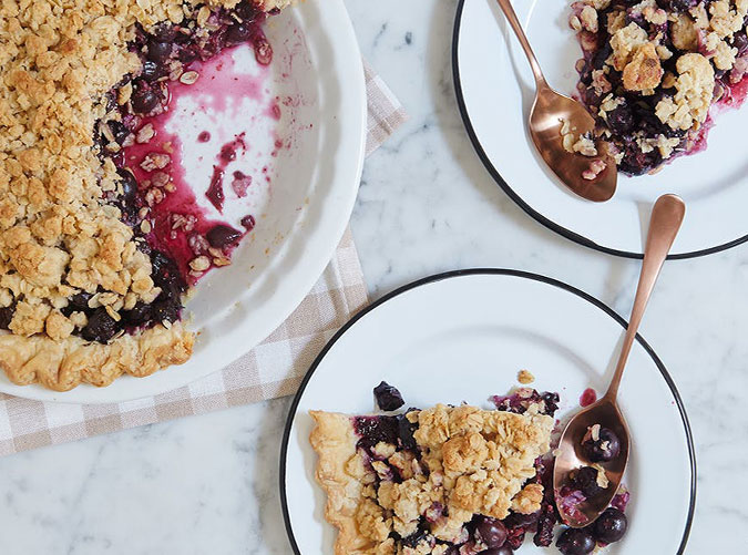 thanksgiving pie recipes blueberry crumble pie recipe