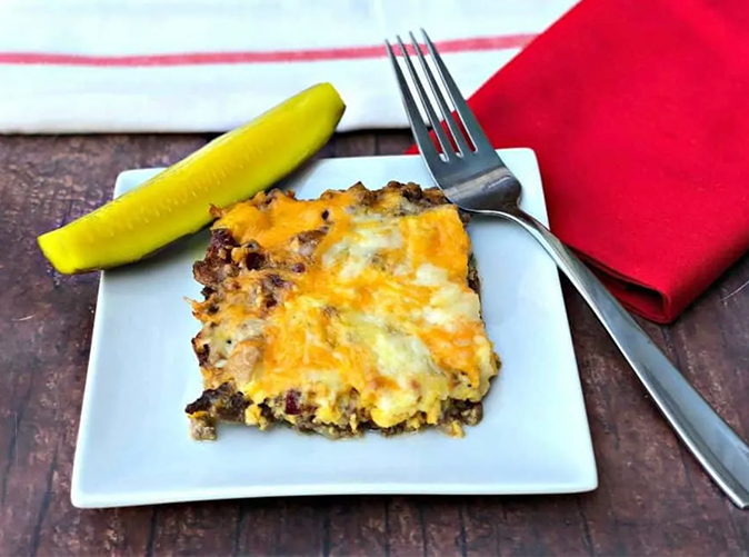 keto dinner recipe ideas bacon cheeseburger casserole