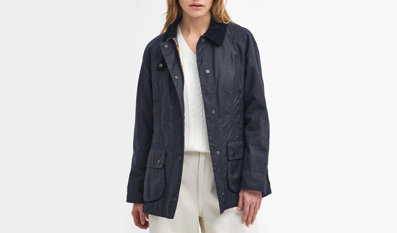 raincoats-everyone-in-london-is-obsessed-with Barbour Beadnell Waxed Cotton Jacket