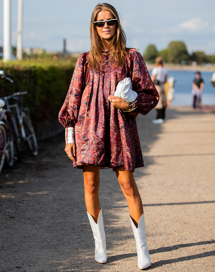 Cowboy boots to store wear with dresses