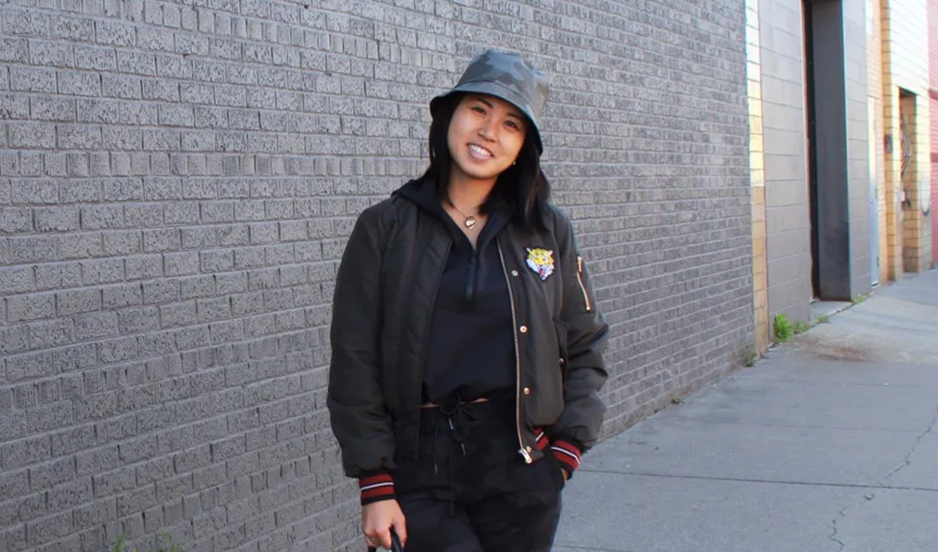 Best lululemon gifts: A model wearing a bucket hat