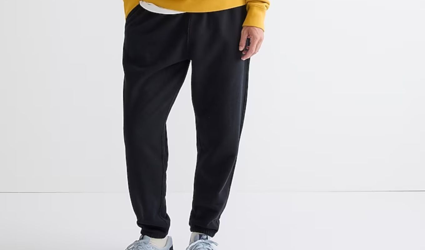 Man wearing black sweatpants