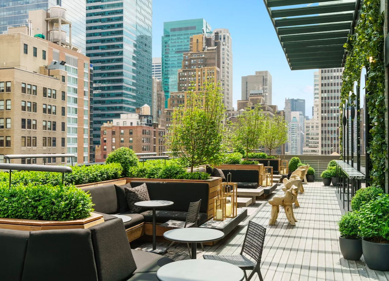 See How This Rooftop Restaurant in Paris Pulls Out All the Design Stops