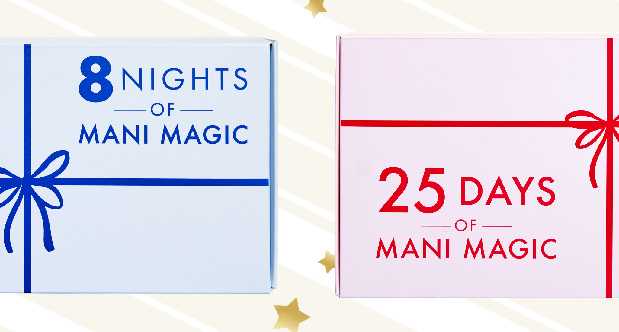 A close up of Olive & June's advent calendars for 2023.