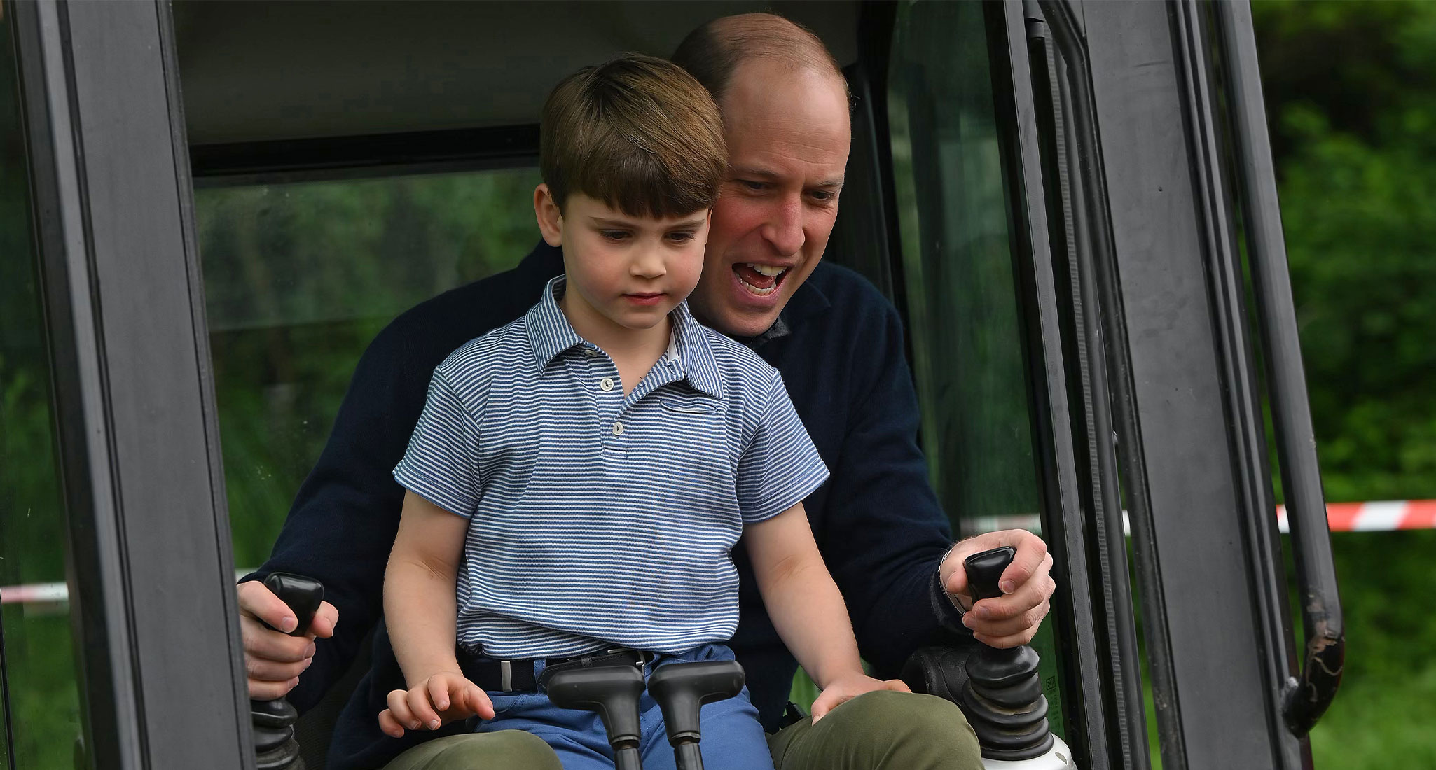 a photo of prince william and prince louis