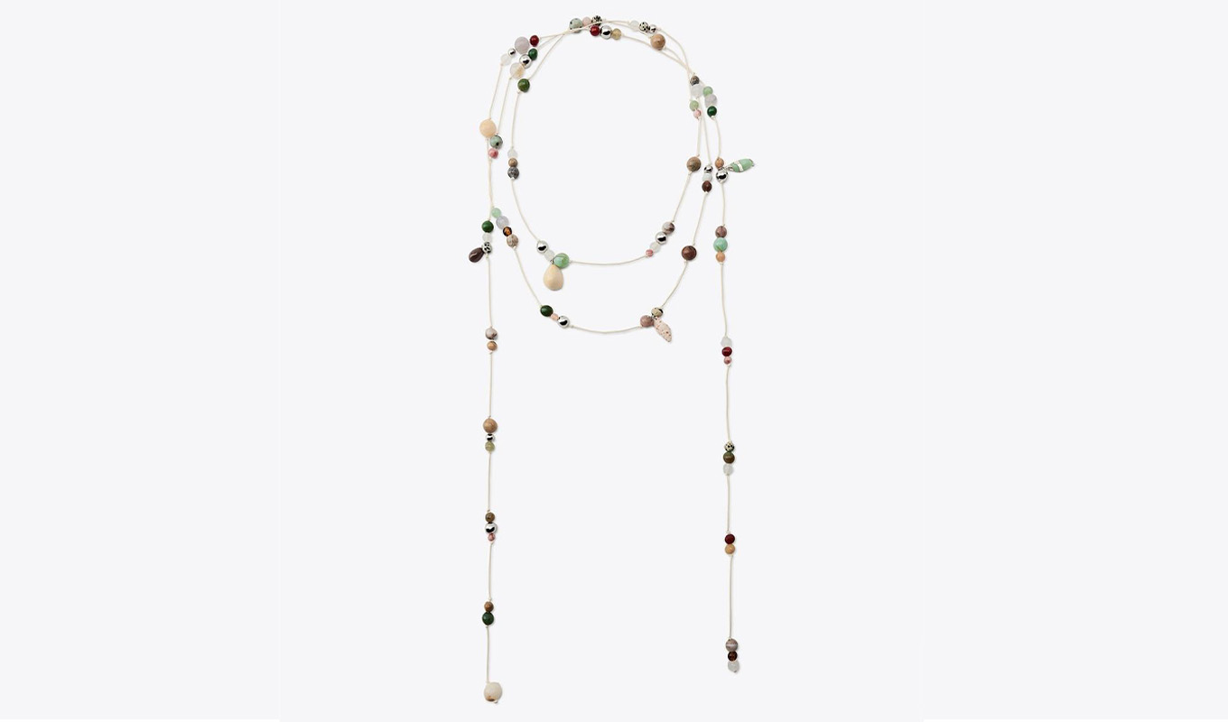 The Zara Multiposition Stone Cord Necklace.