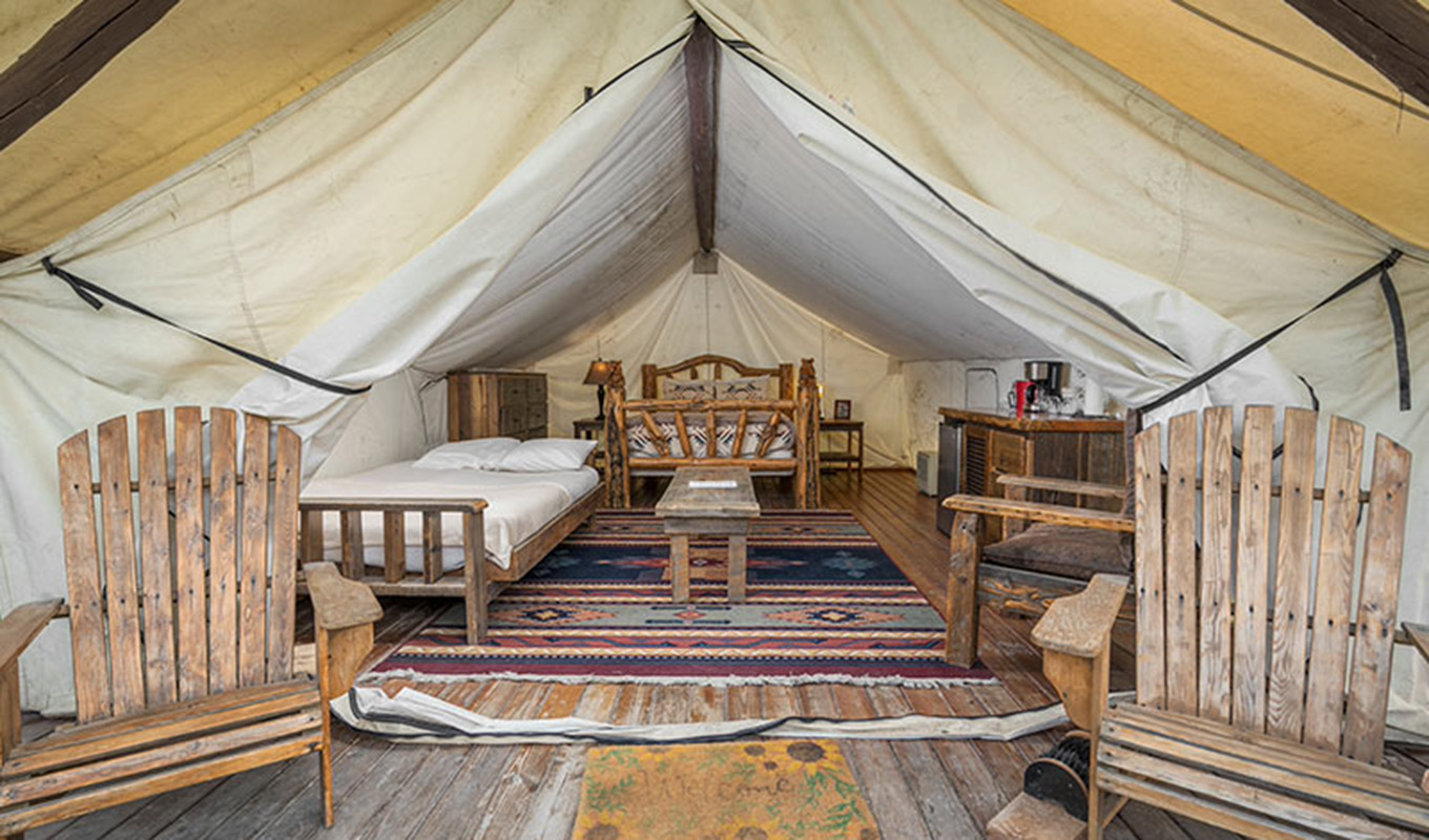 Best dude ranches: Bar E Ranch glamping