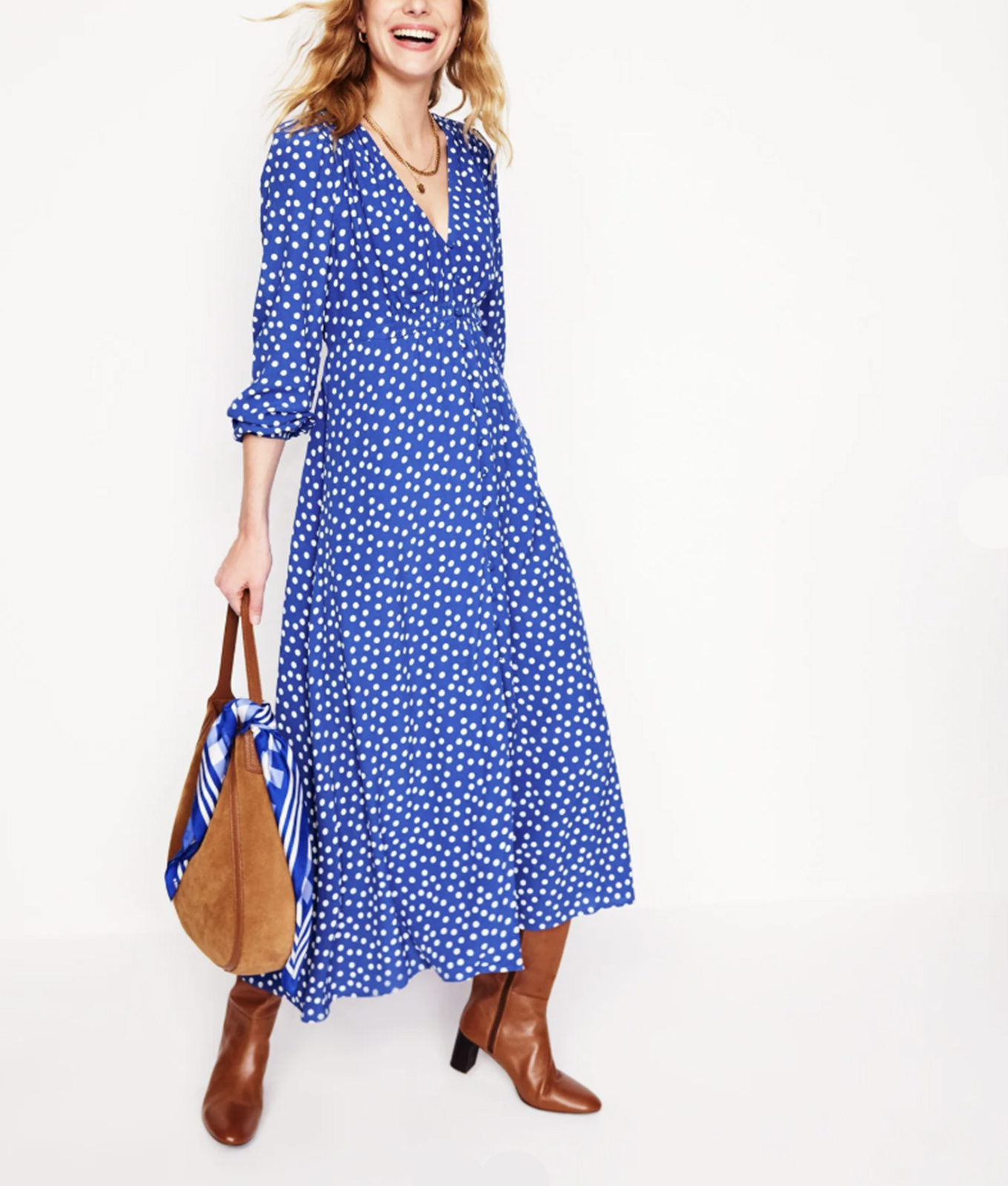 boden cynthia button tea dress